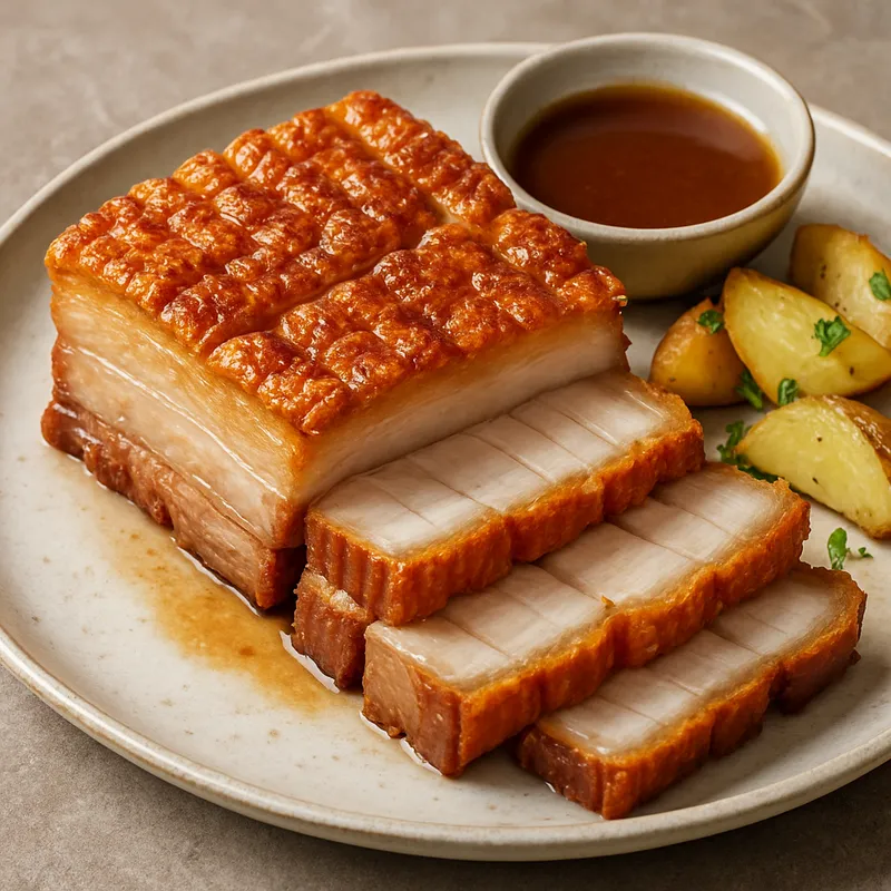 Knuspriger Schweinebauch