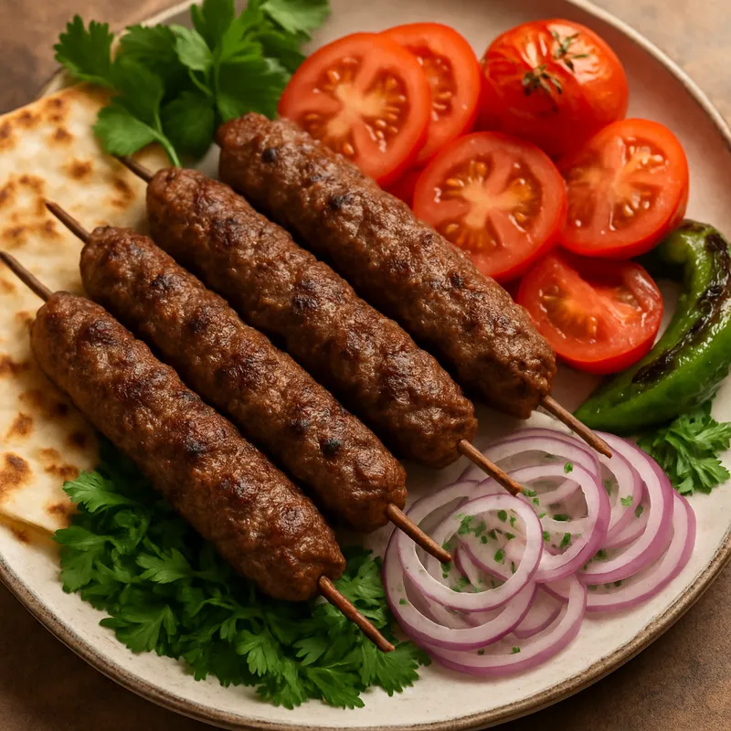 Köfte Kebab (Gegrillte Hackfleischspieße)