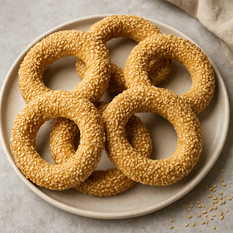 Koulouria (Griechische Rundbrötchen)