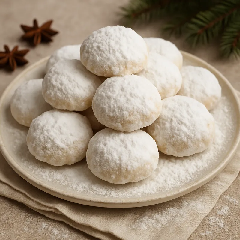 Kourabiedes (Griechische Weihnachts-Butterkekse)