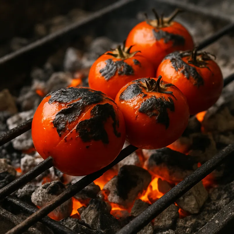 Kozde Domates (Über Holzkohle gegrillte Tomaten)