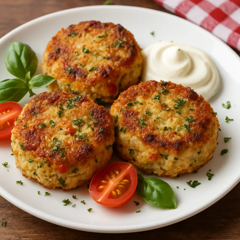 Krabbenküchlein auf Italienische Art