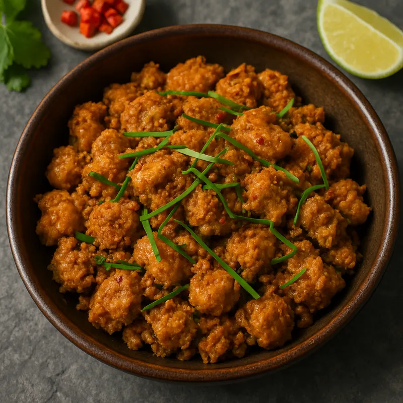 Kua Kling Gai (Trockenes Südthailändisches Hühnchen-Curry)