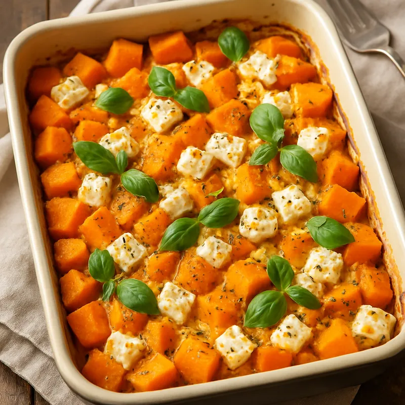 Kürbis-Feta-Auflauf