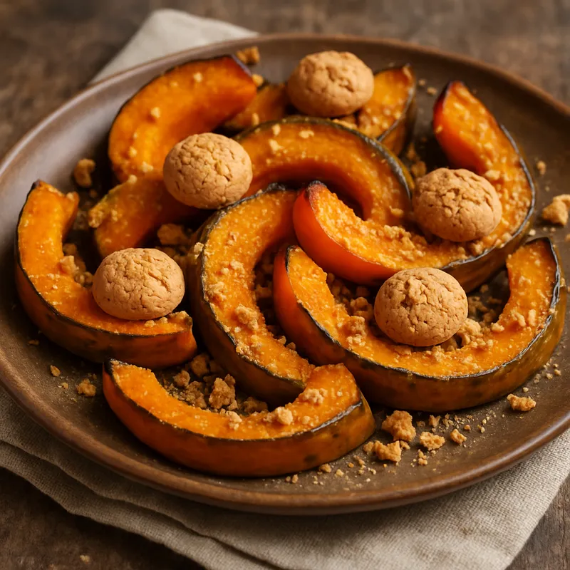 Kürbis mit Amaretti
