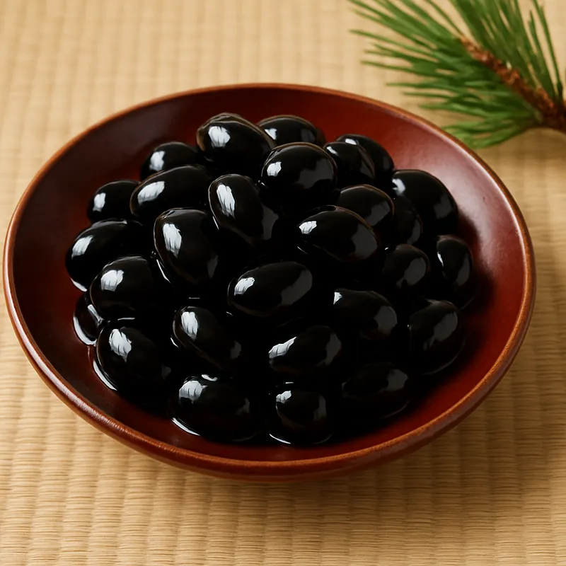 Kuromame (Schwarze Sojabohnen zum Neujahr)