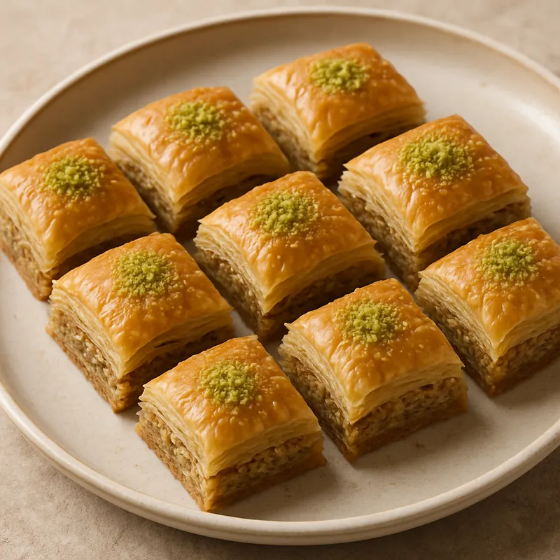Kuru Baklava (Trockenes Baklava mit wenig Sirup)