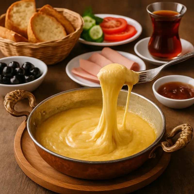 Kuymak Kahvalti (Schwarzmeer-Käsefondue)