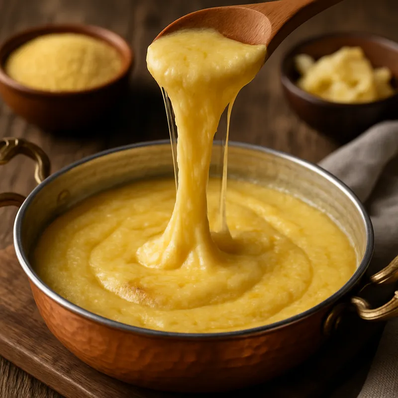 Kuymak (Schwarzmeer-Käse-Maisgrieß)