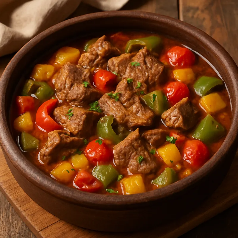 Kuzu Güveç (Lamm-Schmortopf aus dem Tontopf)