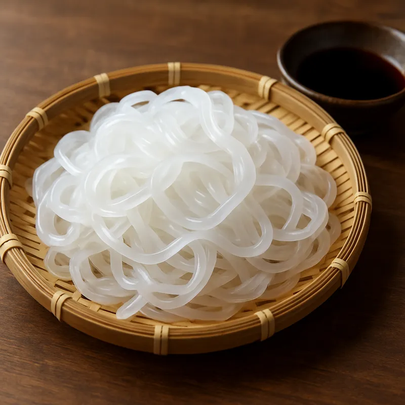 Kuzu Kiri (Pfeilwurzel-Nudeln)