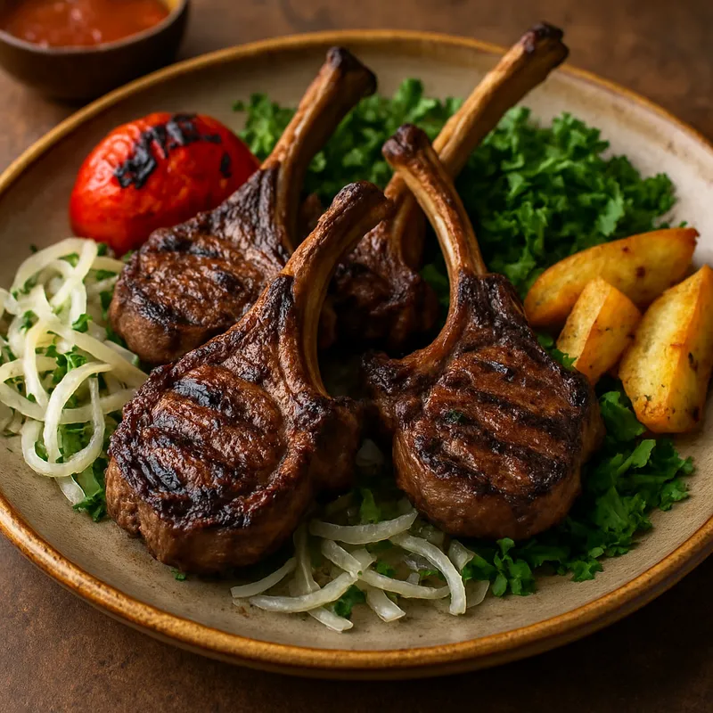 Kuzu Pirzola (Gegrillte Lammkoteletts)