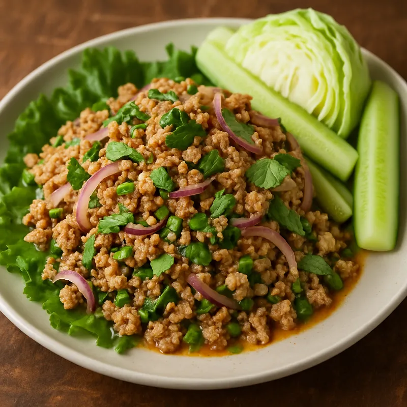 Laab Moo Isan (Klassischer Isan Schweinefleisch-Laab)
