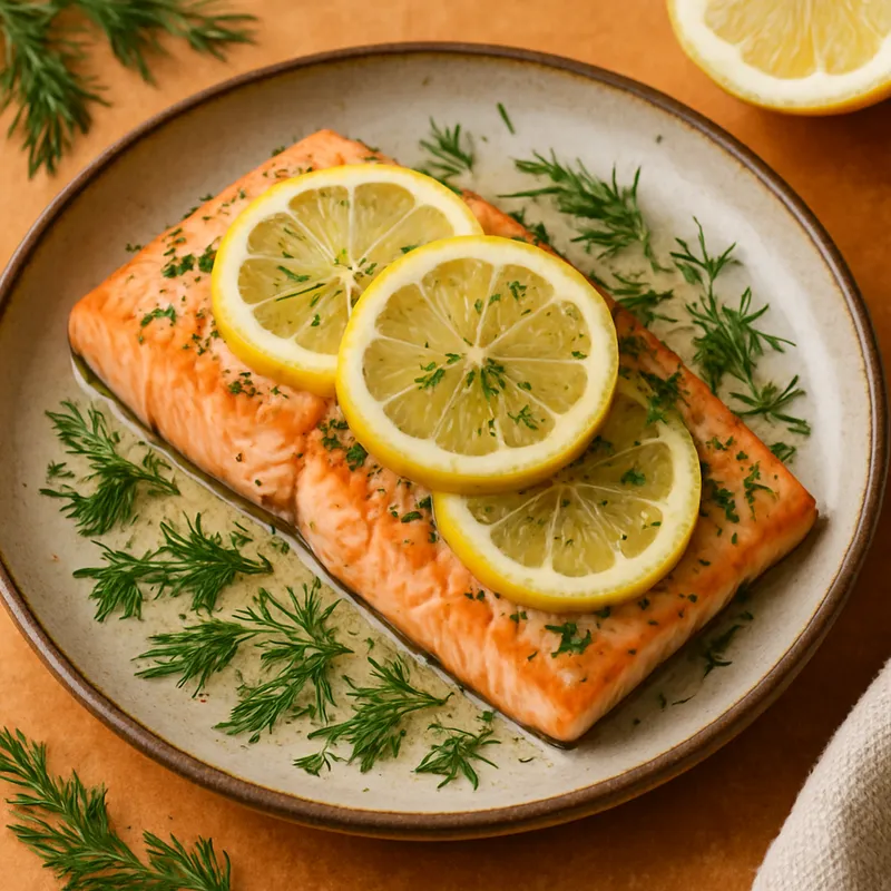 Lachs mit Zitrone und Dill auf italienische Art