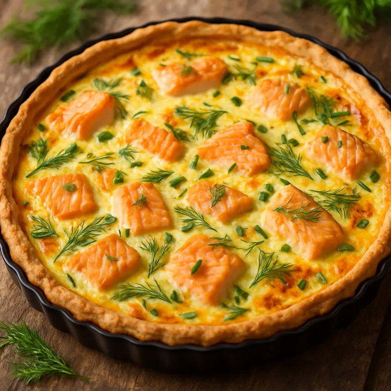 Lachs-Quiche