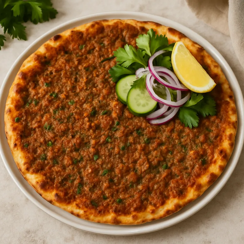 Lahmacun (Dünnes Fleischfladenbrot)