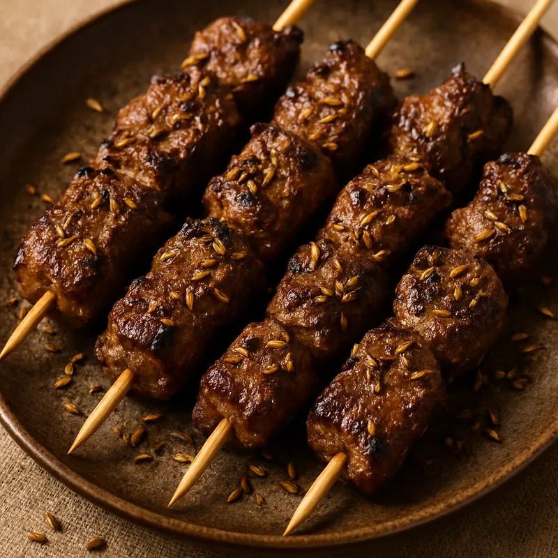 Lammspieße mit Kreuzkümmel