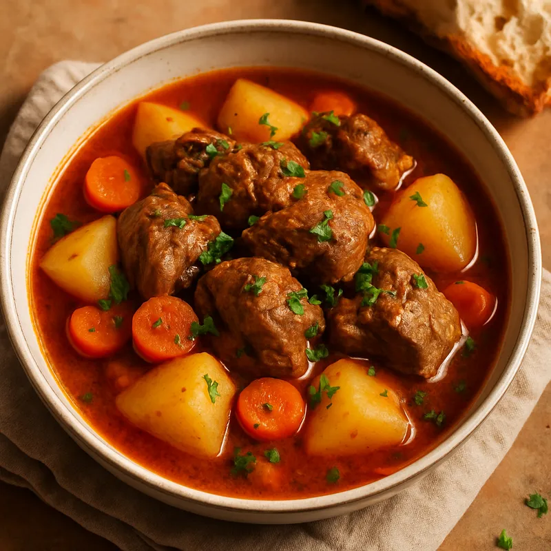 Lamm-Ensopado (Griechischer Lammeintopf)