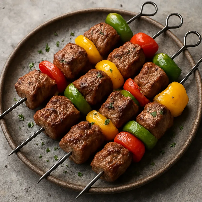 Lammspieße mit Paprika