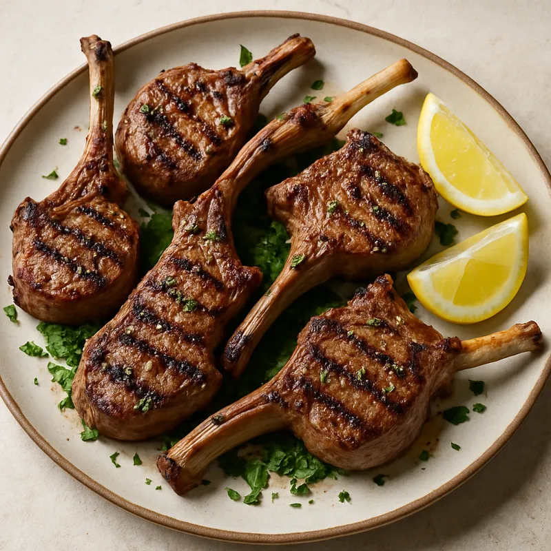 Lammkotelett Scottadito (Gegrillte Lammkoteletts)