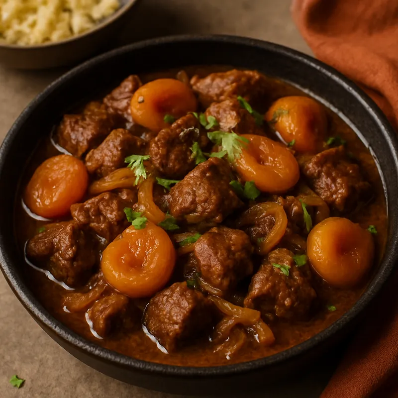 Lamm-Tajine mit Aprikosen