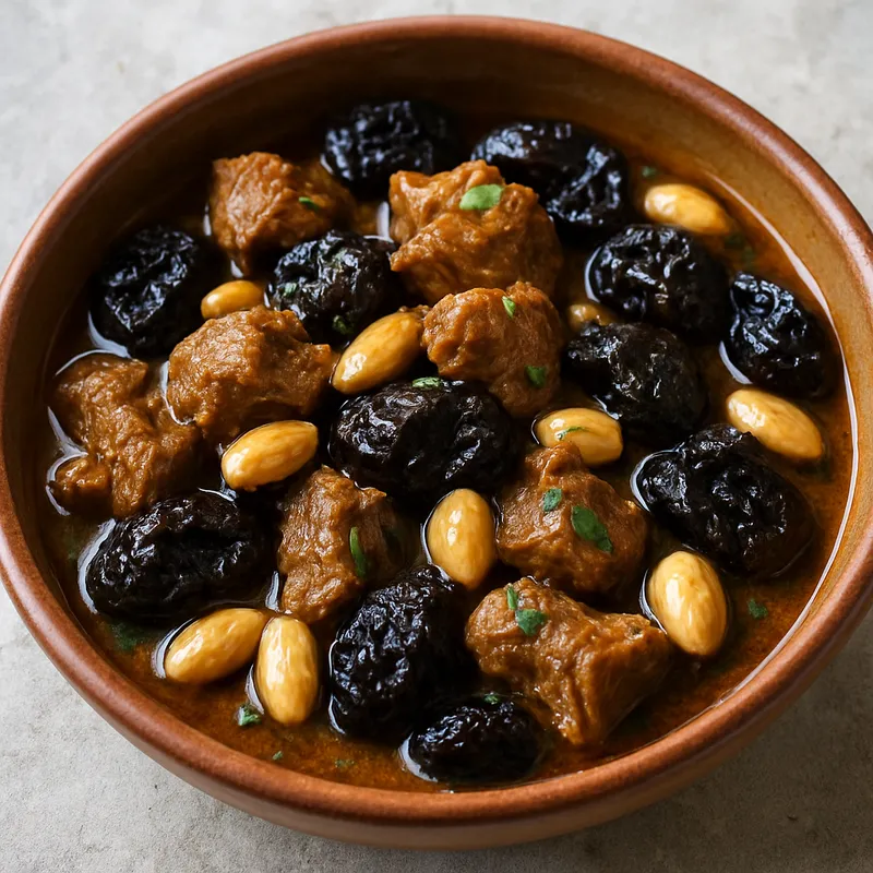 Lamm mit Pflaumen und Mandeln