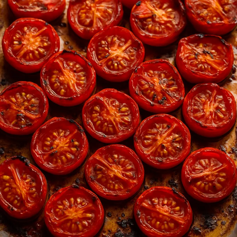 Langsam geröstete Kirschtomaten