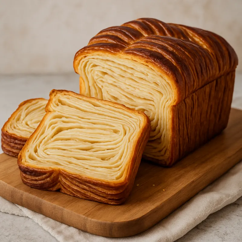 Geschichtete Brioche