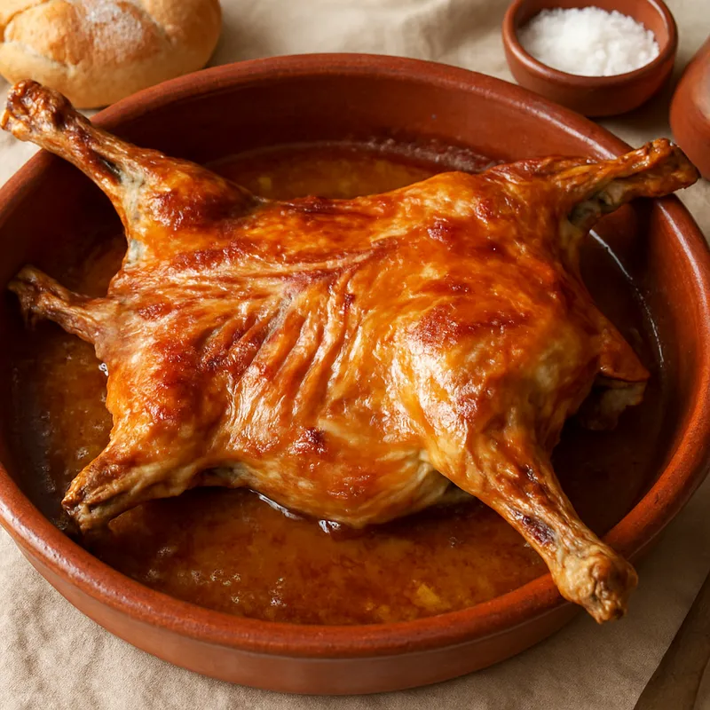 Lechazo Asado (Kastilisches Milchlamm aus dem Ofen)