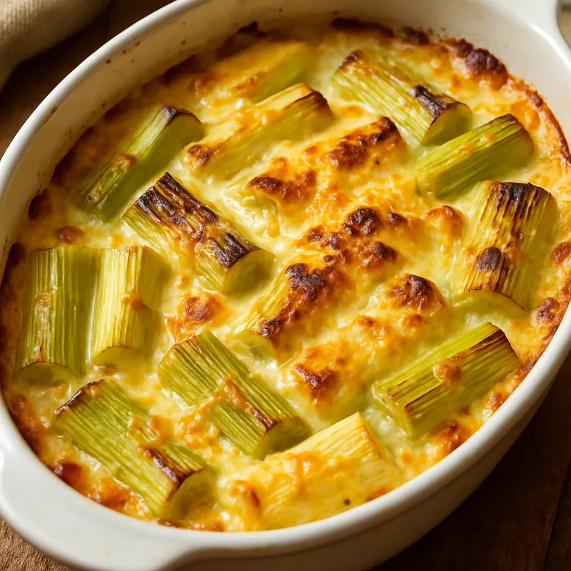 Lauch-Käse-Gratin