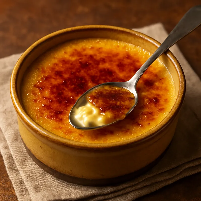 Leite Creme Crème Brûlée (Portugiesische Creme mit karamellisiertem Zucker)