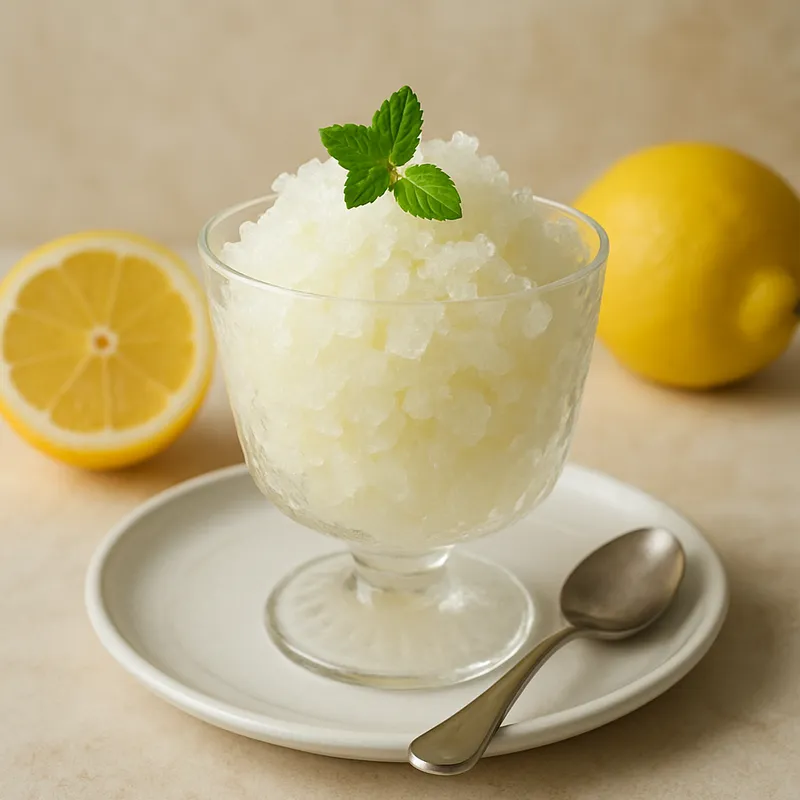Zitronen-Granita