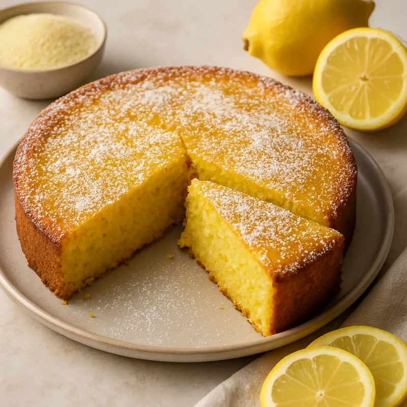 Zitronen-Polenta-Kuchen