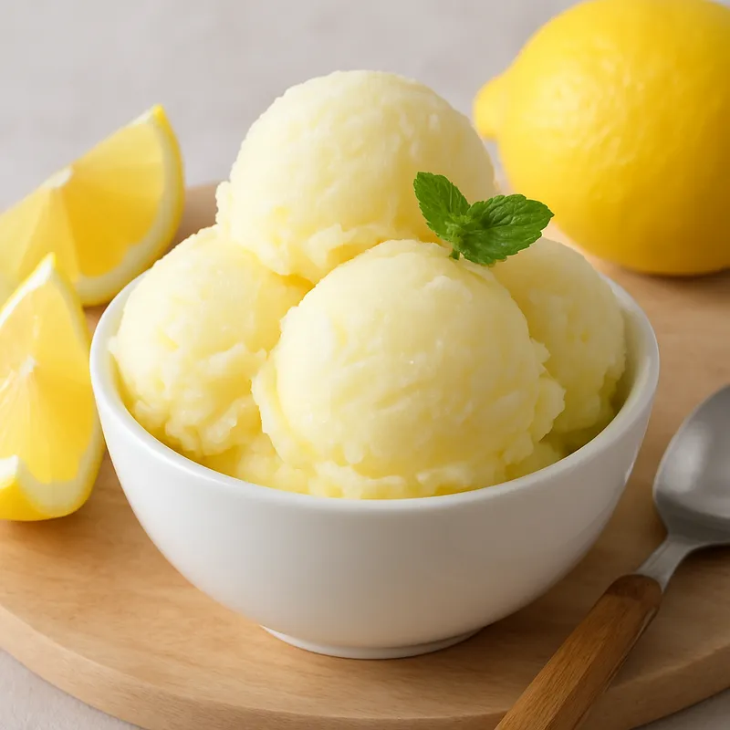 Zitronensorbet