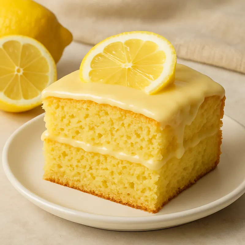 Zitronen-Biskuitkuchen