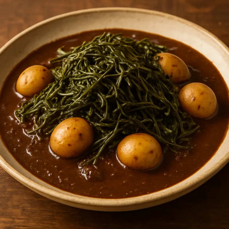 Fasten-Romeritos mit Mole und Kartoffeln