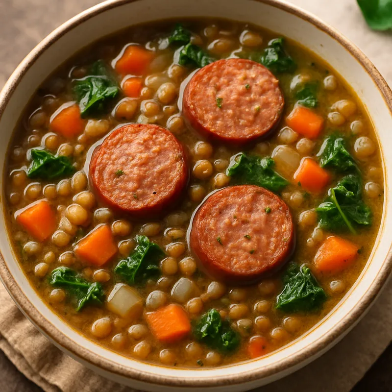 Linsen-Wurst-Suppe