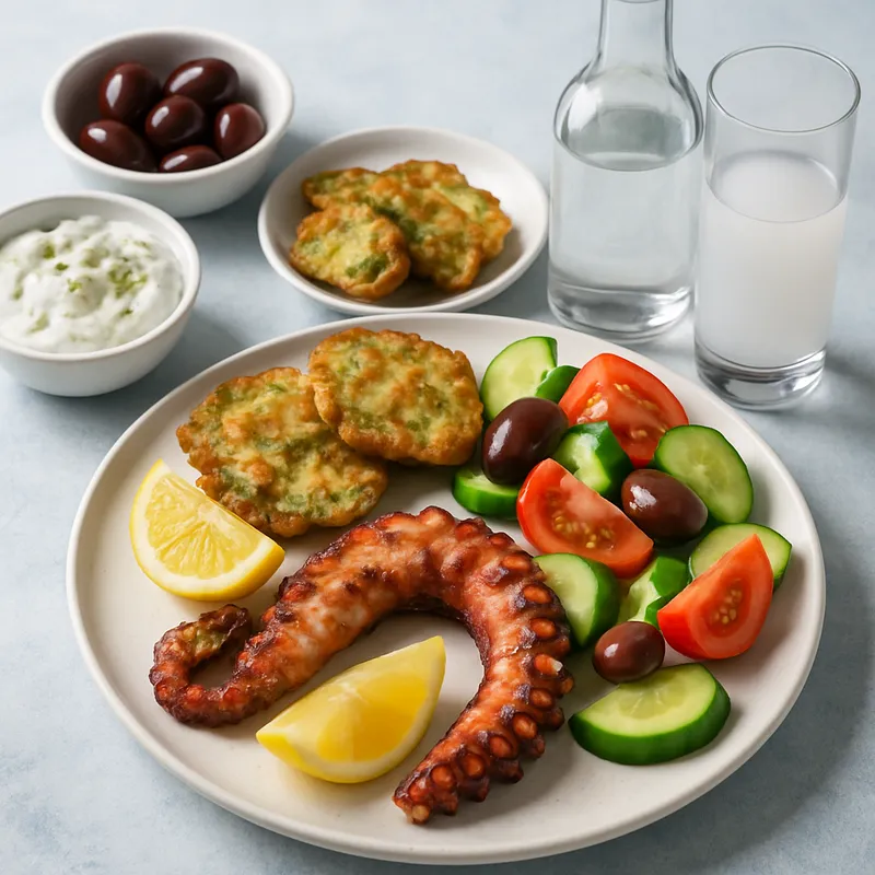 Lesvos Ouzo-Küche