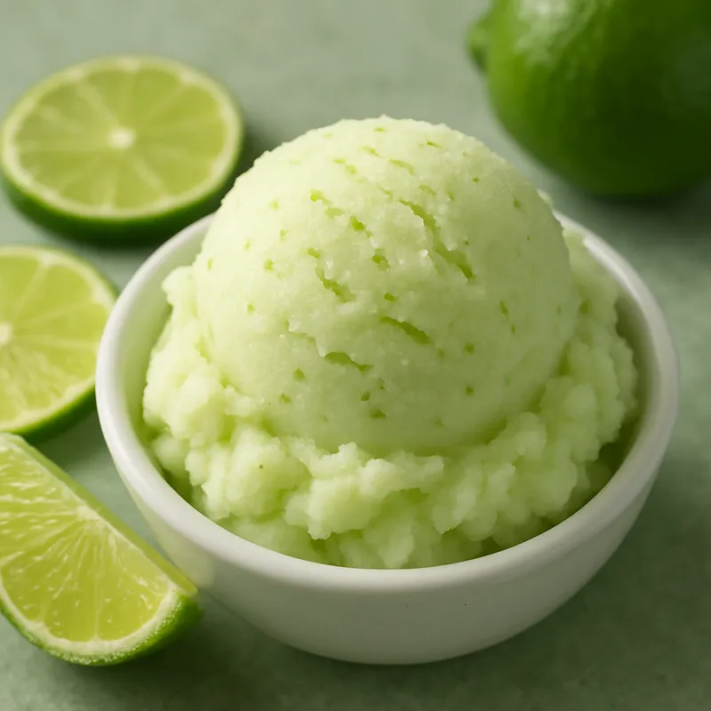 Limettensorbet