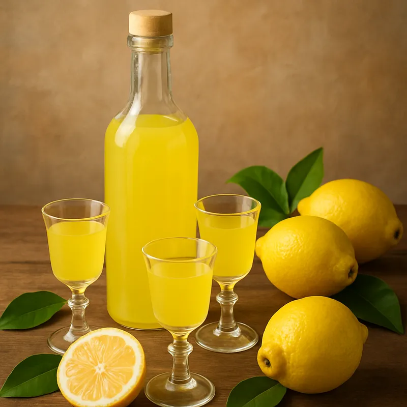 Limoncello (Italienischer Zitronenlikör)