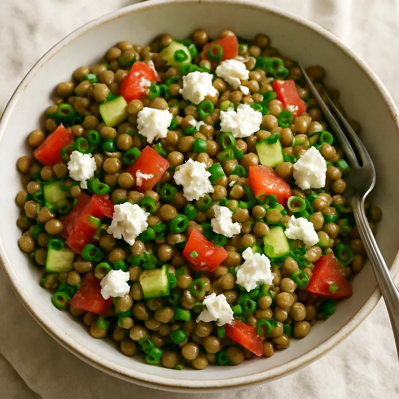 Linsensalat mit Feta