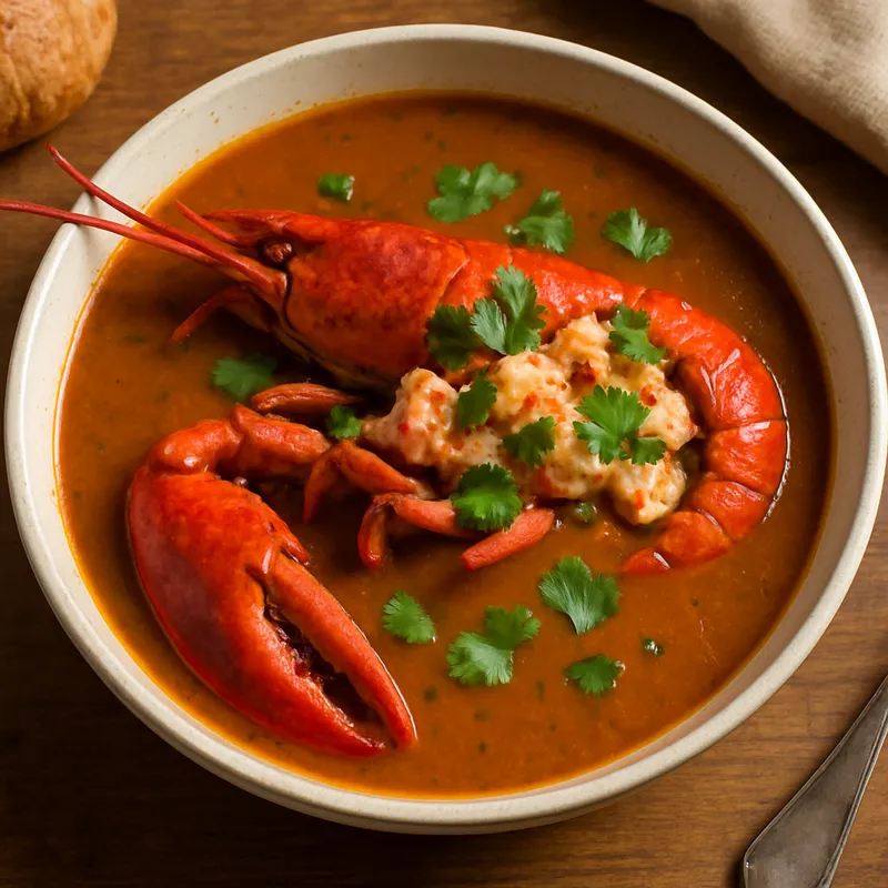 Hummerbisque auf Portugiesische Art