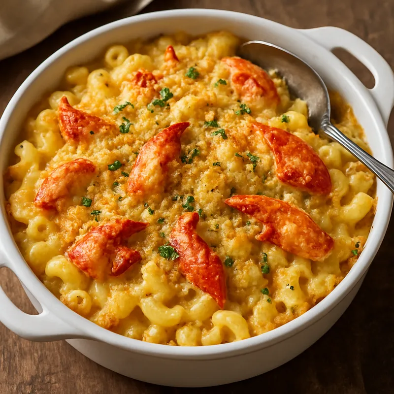 Gebackene Hummer-Makkaroni mit Käse