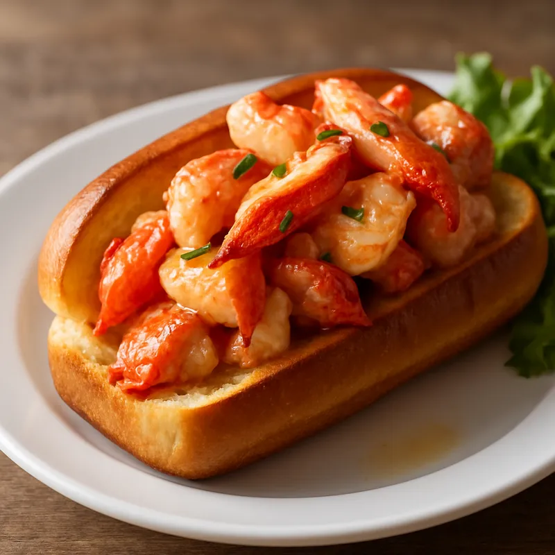 Lobster Roll Connecticut Art (Warm)