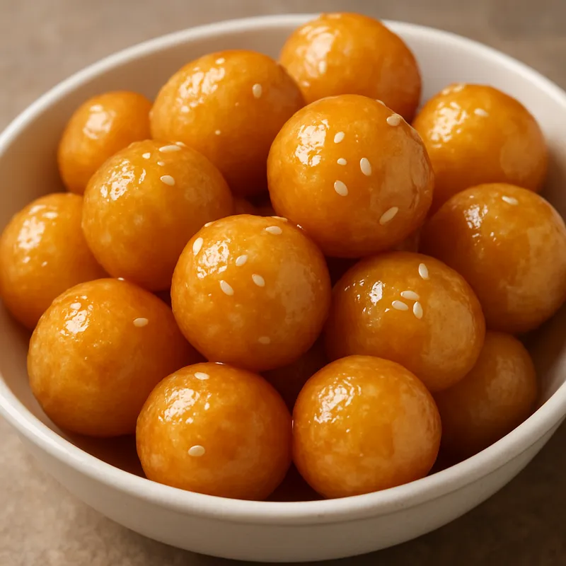 Lokma (Süße frittierte Teigbällchen)