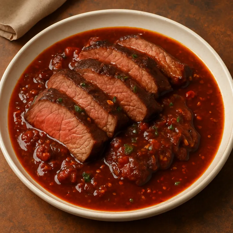 Lomo in Morita-Chili-Sauce