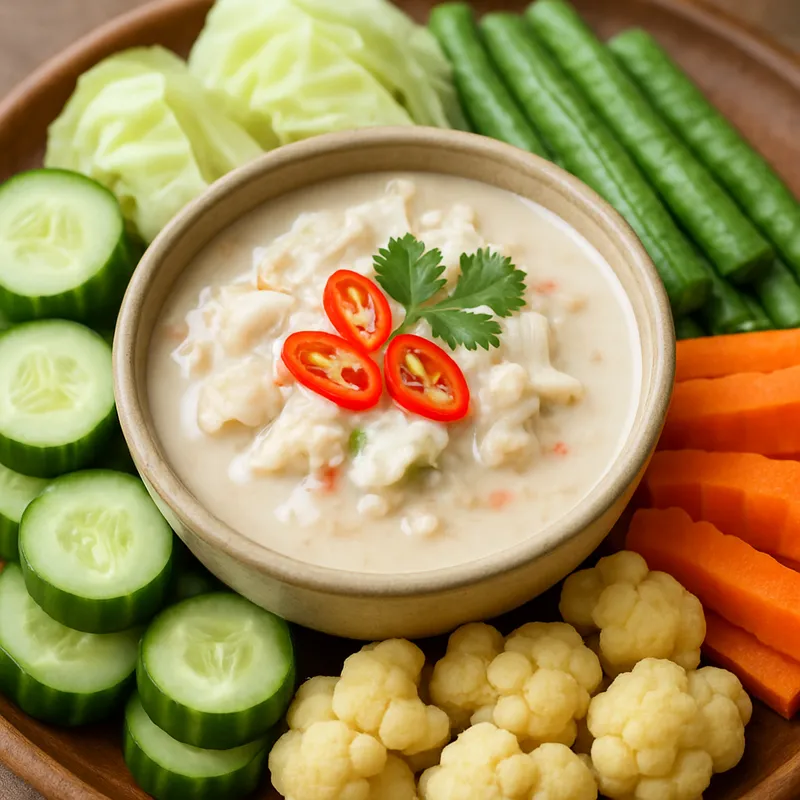 Lon Neua Poo (Krabbenmus-Kokos-Dip)