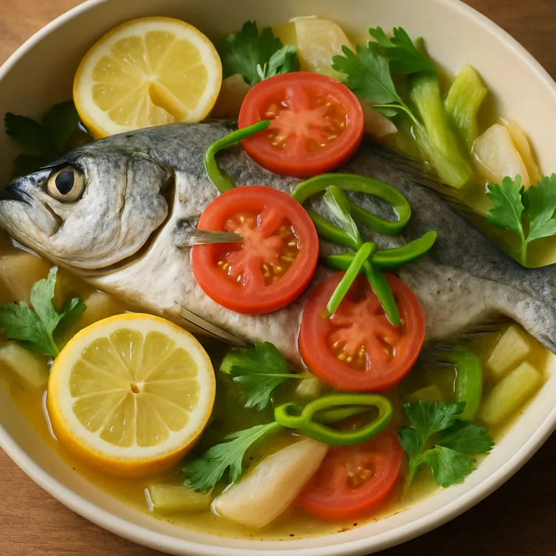 Lüfer Buğulama (Gedämpfter Blaufisch)