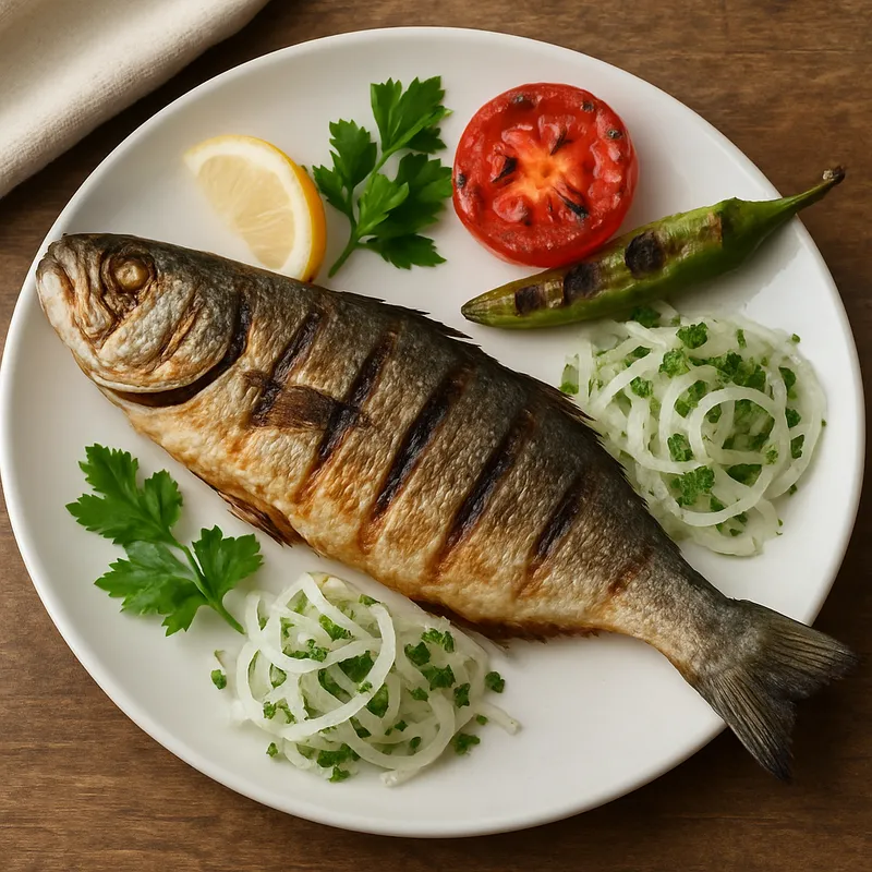 Lüfer Izgara (Gegrillter Blaufisch)