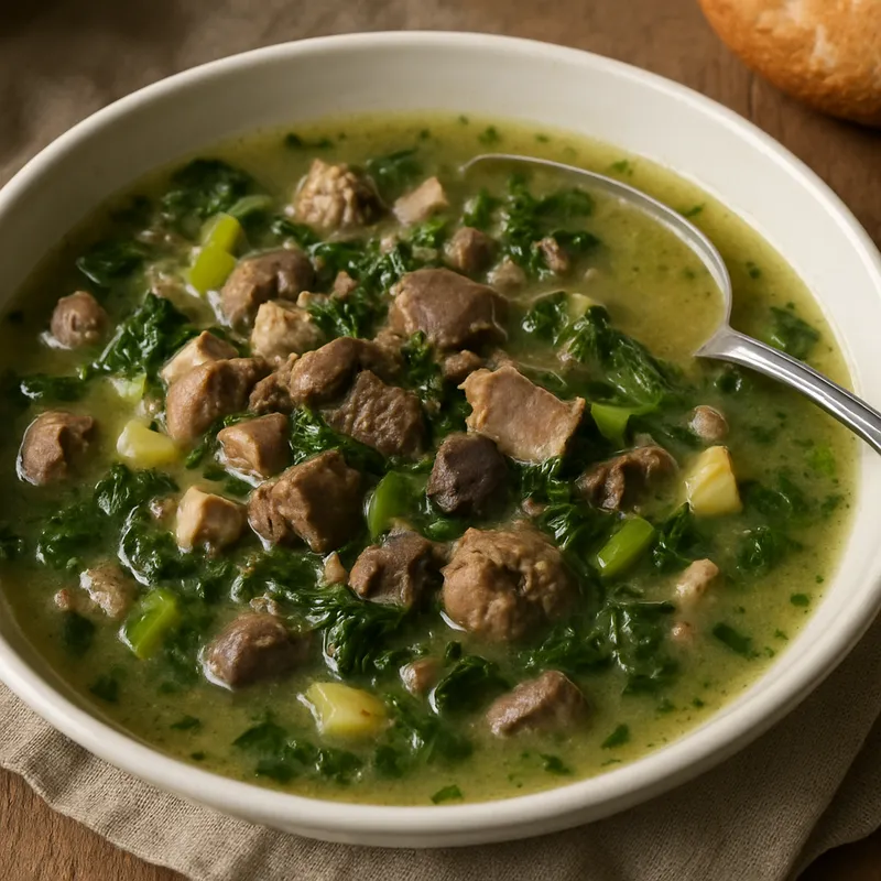 Magiritsa (Griechische Ostersuppe mit Lamm-Innereien)